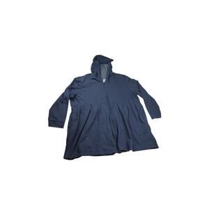 Women's Anothony Richard 's Blue Cotton/Polyester Hoodie Sweater - Size 4X